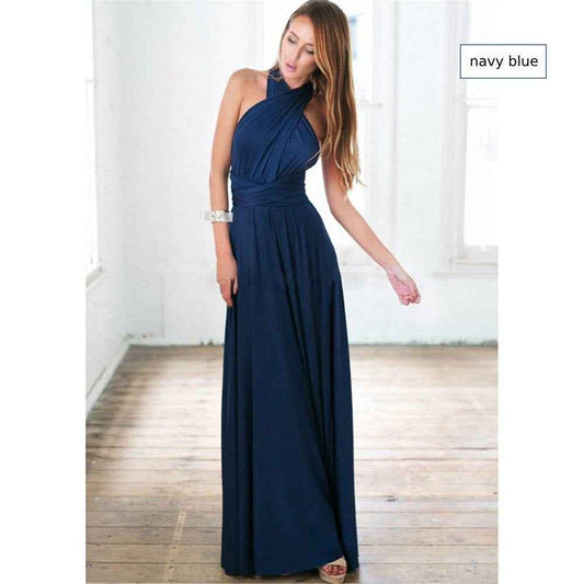 Bridesmaid Dress Infinity Dress Floor Length Convertible Dress Wedding Dress Multiway Dress Rust Dress Evening dress