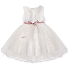 Flower Girl Dress Bridesmaid Girls Dress Sleeveless Patchwork Lace Dresses