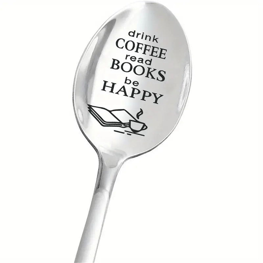 Personalised Good Morning Coffee Spoon - Stainless Steel Gift for Nana