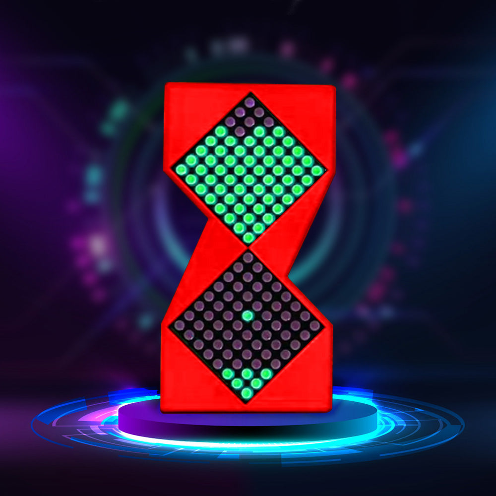 Electronic Cyberpunk Hourglass Clock | Digital Desktop Meter & Unique Gift