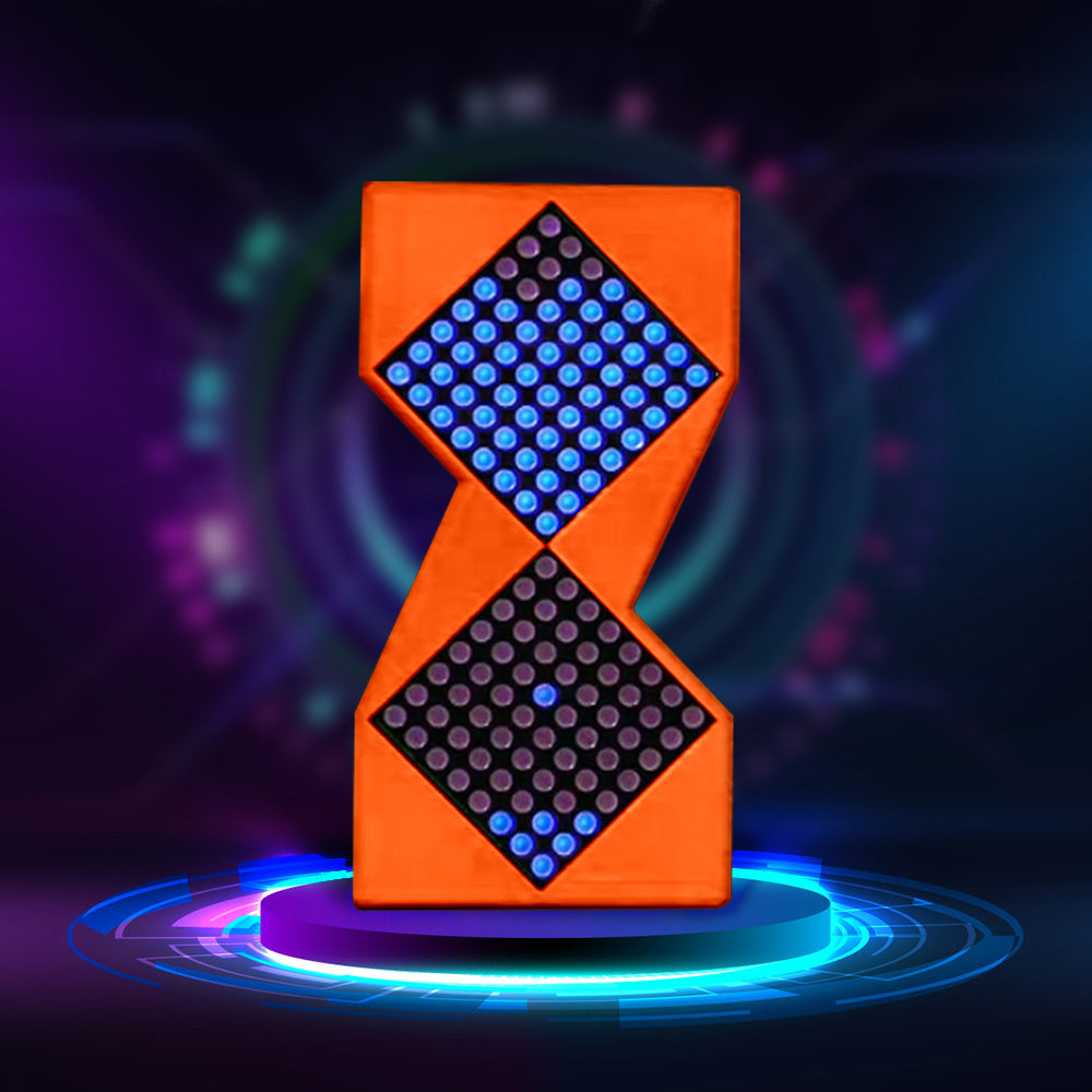 Electronic Cyberpunk Hourglass Clock | Digital Desktop Meter & Unique Gift