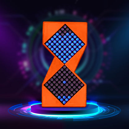 Electronic Cyberpunk Hourglass Clock | Digital Desktop Meter & Unique Gift