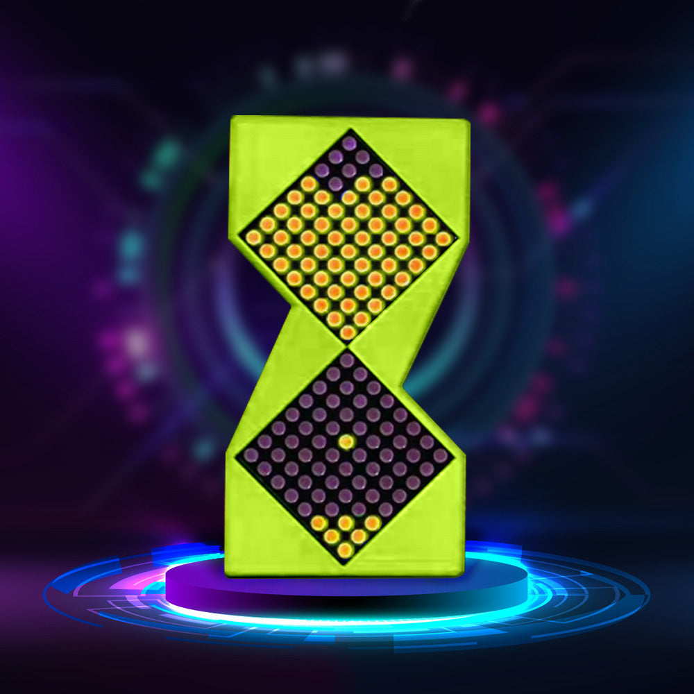 Electronic Cyberpunk Hourglass Clock | Digital Desktop Meter & Unique Gift