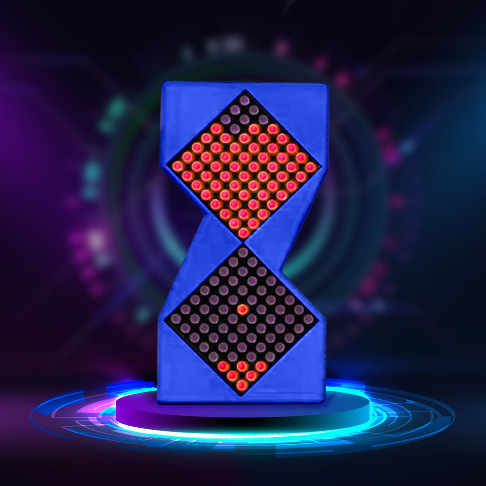 Electronic Cyberpunk Hourglass Clock | Digital Desktop Meter & Unique Gift