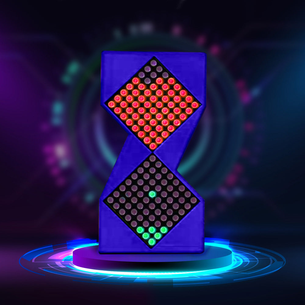 Electronic Cyberpunk Hourglass Clock | Digital Desktop Meter & Unique Gift