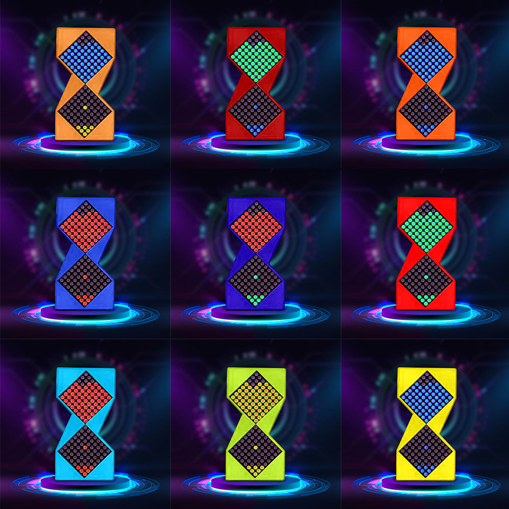 Electronic Cyberpunk Hourglass Clock | Digital Desktop Meter & Unique Gift