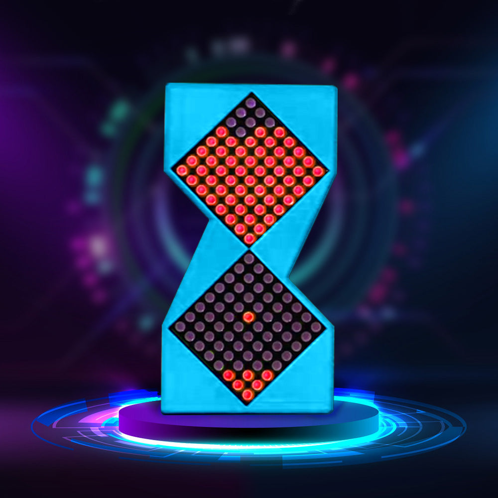 Electronic Cyberpunk Hourglass Clock | Digital Desktop Meter & Unique Gift