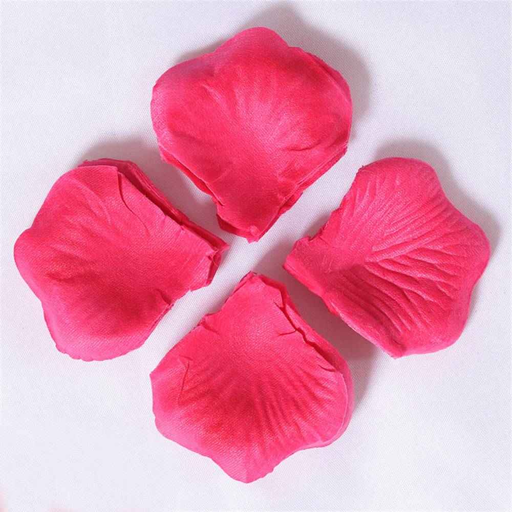 120PCS Fabric Rose Petals Fabric Petals for Weddings Aisles Flower Girls and Romantic Evenings