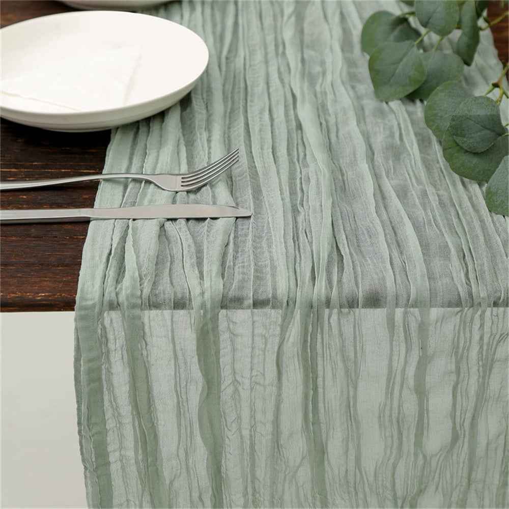 Wedding Gauze Table Runner Rustic Wedding Cheesecloth Runner Cotton Runner for Table Wedding Arch Ideas Bridal Shower Modern