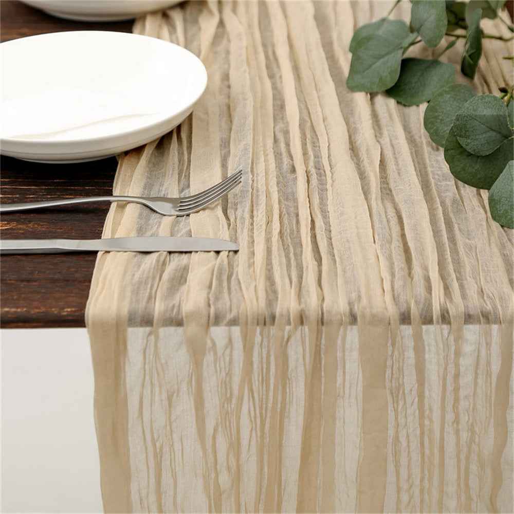 Wedding Gauze Table Runner Rustic Wedding Cheesecloth Runner Cotton Runner for Table Wedding Arch Ideas Bridal Shower Modern