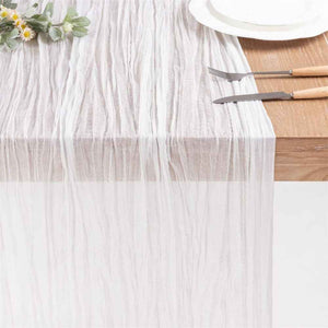 Wedding Gauze Table Runner Rustic Wedding Cheesecloth Runner Cotton Runner for Table Wedding Arch Ideas Bridal Shower Modern