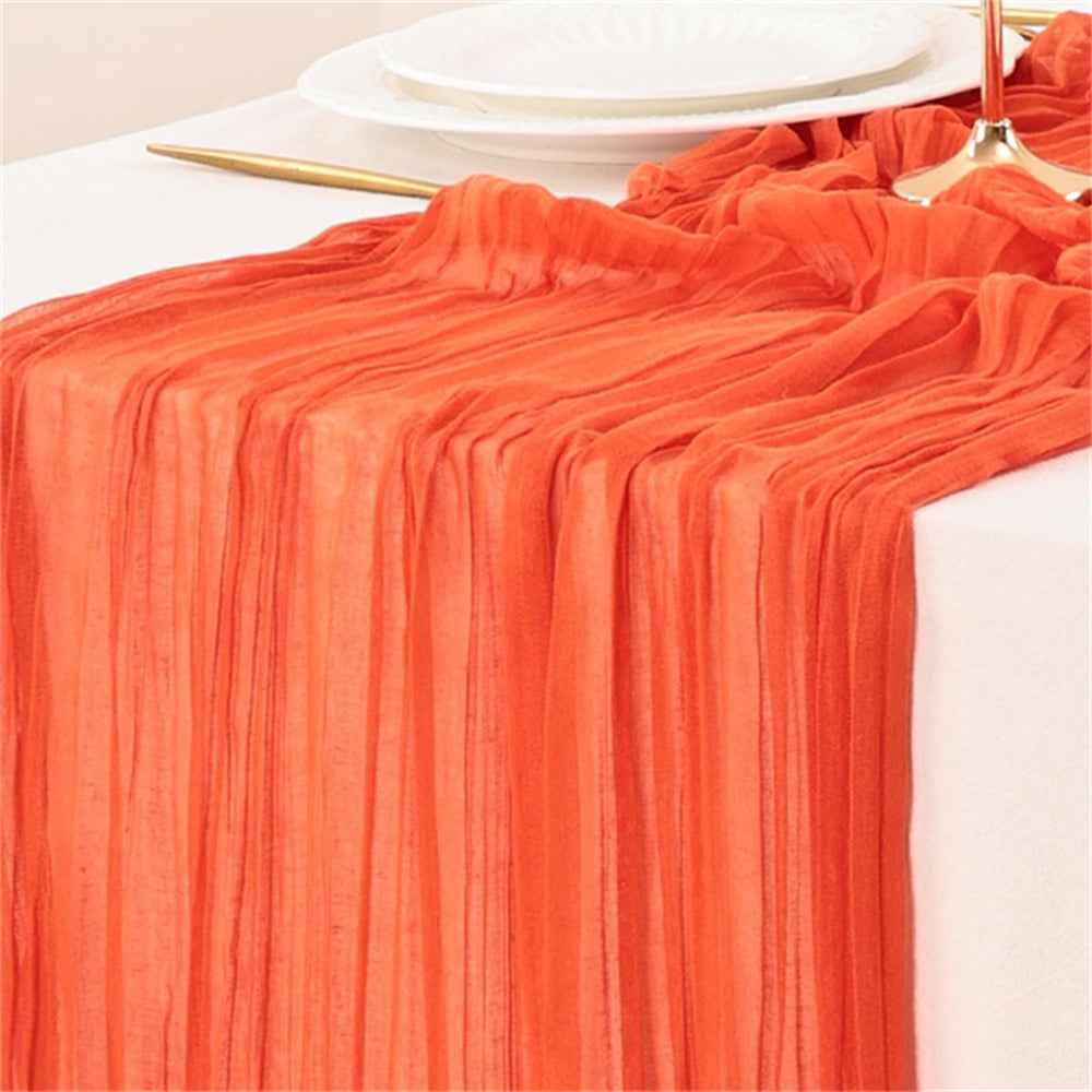 Wedding Gauze Table Runner Rustic Wedding Cheesecloth Runner Cotton Runner for Table Wedding Arch Ideas Bridal Shower Modern