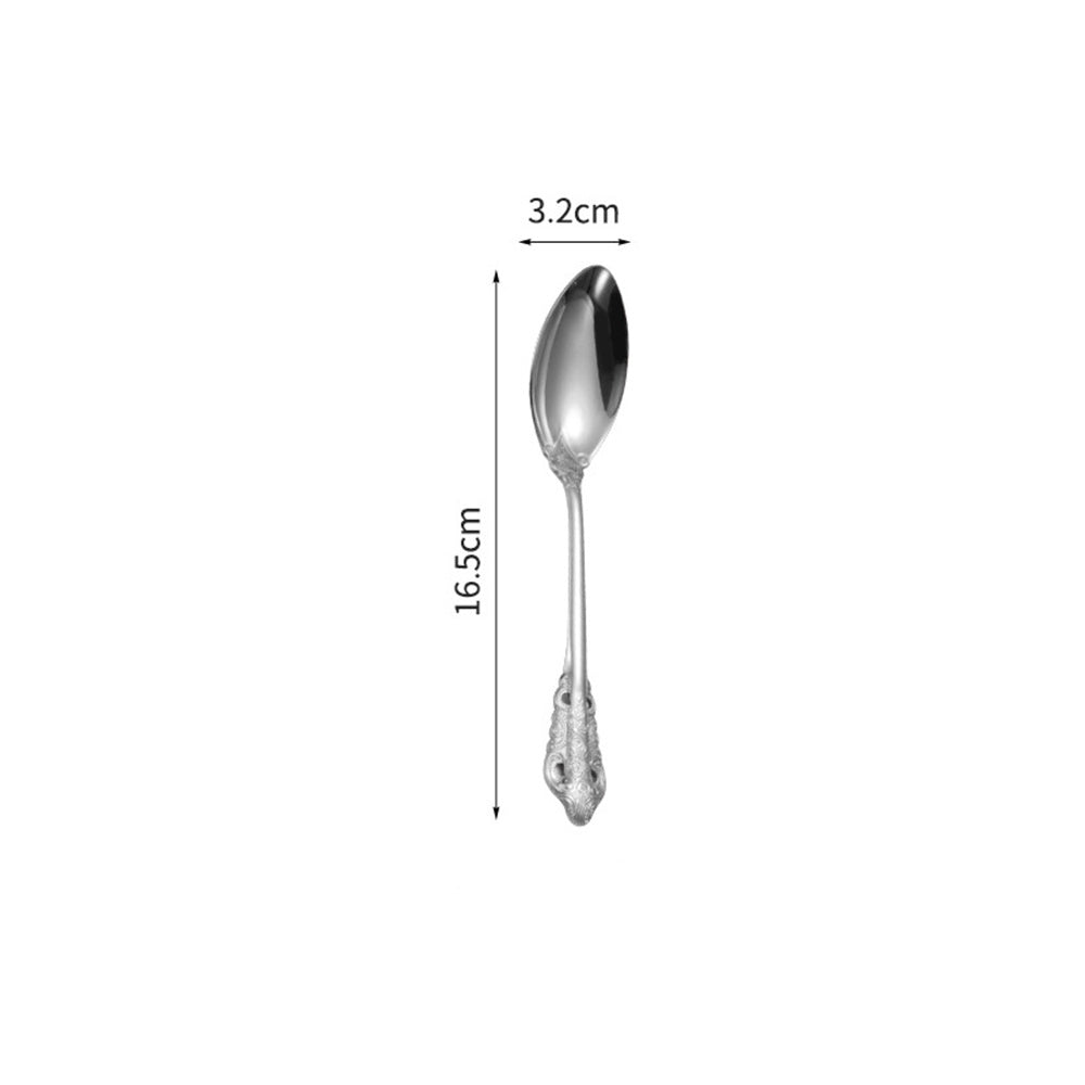 Vintage Embossed Wedding Cutlery Set - Stainless Steel Knives & Forks Gift