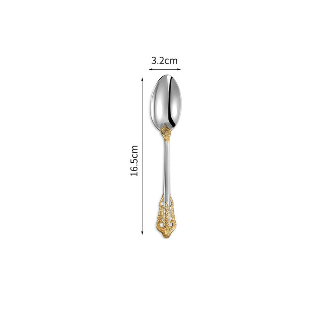 Vintage Embossed Wedding Cutlery Set - Stainless Steel Knives & Forks Gift