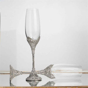 Vintage Champagne Flutes Glass Goblets Wedding Gifts