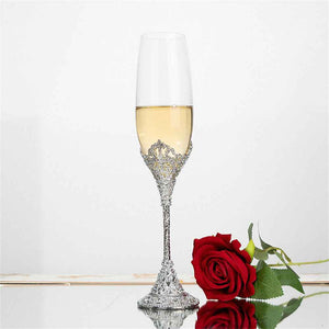 Vintage Champagne Flutes Glass Goblets Wedding Gifts