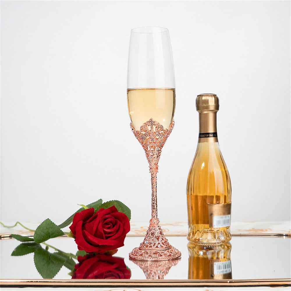Vintage Champagne Flutes Glass Goblets Wedding Gifts