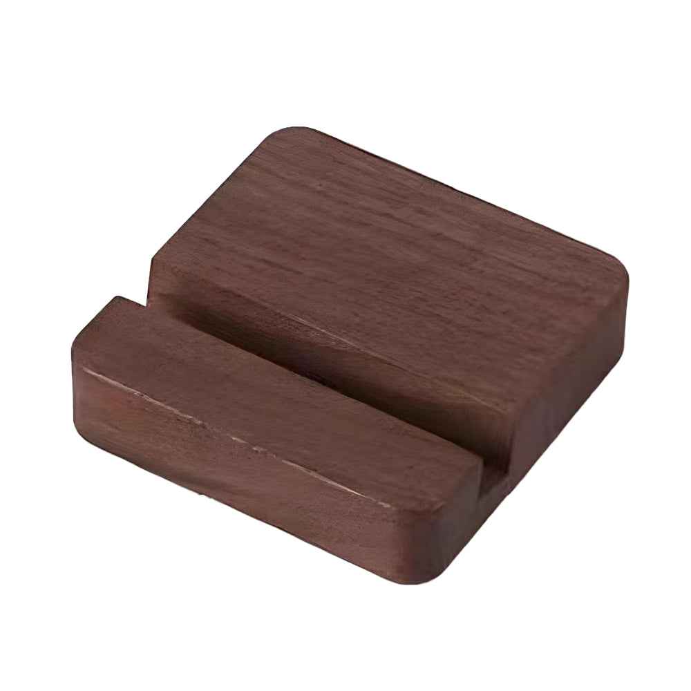 Black Walnut Wooden Phone Stand with Single Slot