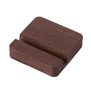 Black Walnut Wooden Phone Stand with Single Slot