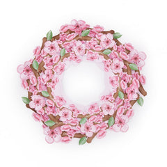 3D Cherry Blossom Pop-Up Wreath Card | Personalised Home Decor Gift