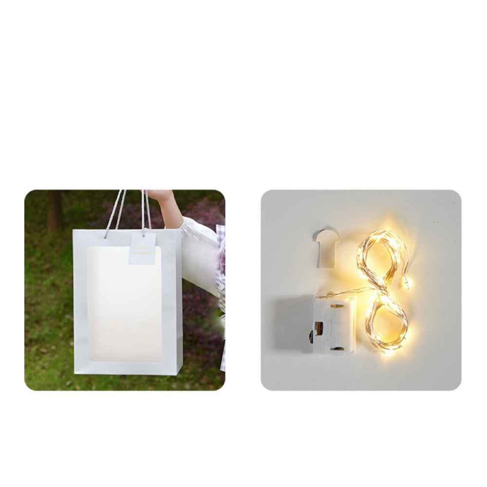 Crochet Flowers Bouquet Handmade Knitted Carnation Bouquet with Light Strip Gift for Her Wedding Gift