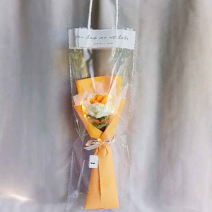 1pc Crochet Flower Handmade Knitted Flower with Light Strip Gift for Lovers Wedding Gift