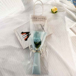 1pc Crochet Flower Handmade Knitted Flower with Light Strip Gift for Lovers Wedding Gift