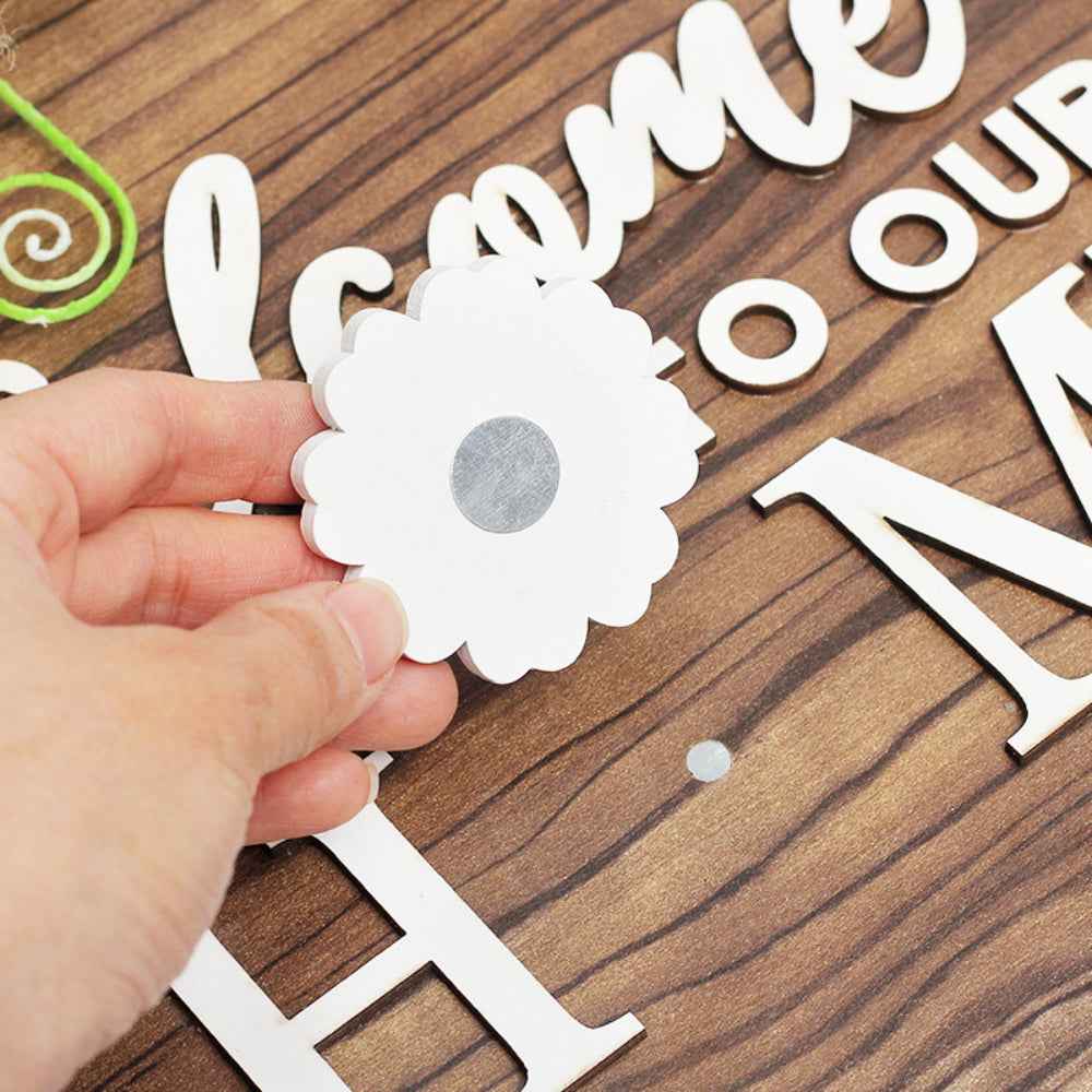 Memorial Day Interchangeable Door Sign 4th of July Welcome Sign Independence Day Patriotic Stars Door Hanger