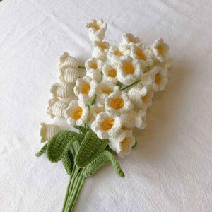 1pc Handmade Knitted Flower Bell Orchid Crochet Flower Gift for Her