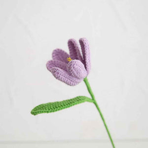 1pc Handmade Knitted Flower Blooming Tulip Crochet Flower Gift for Her