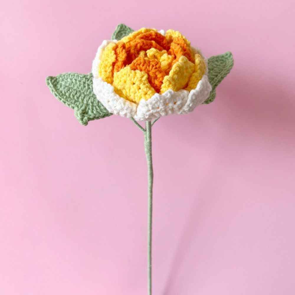 1pc Handmade Knitted Flower Crochet Flower Gift for Her Wedding Gift