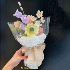 Pipe Cleaner Flowers Bouquet Handmade Twist Stick Bouquet Gift for Her Wedding Gift