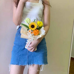 Pipe Cleaner Flowers Bouquet Handmade Twist Stick Bouquet Gift for Her Wedding Gift