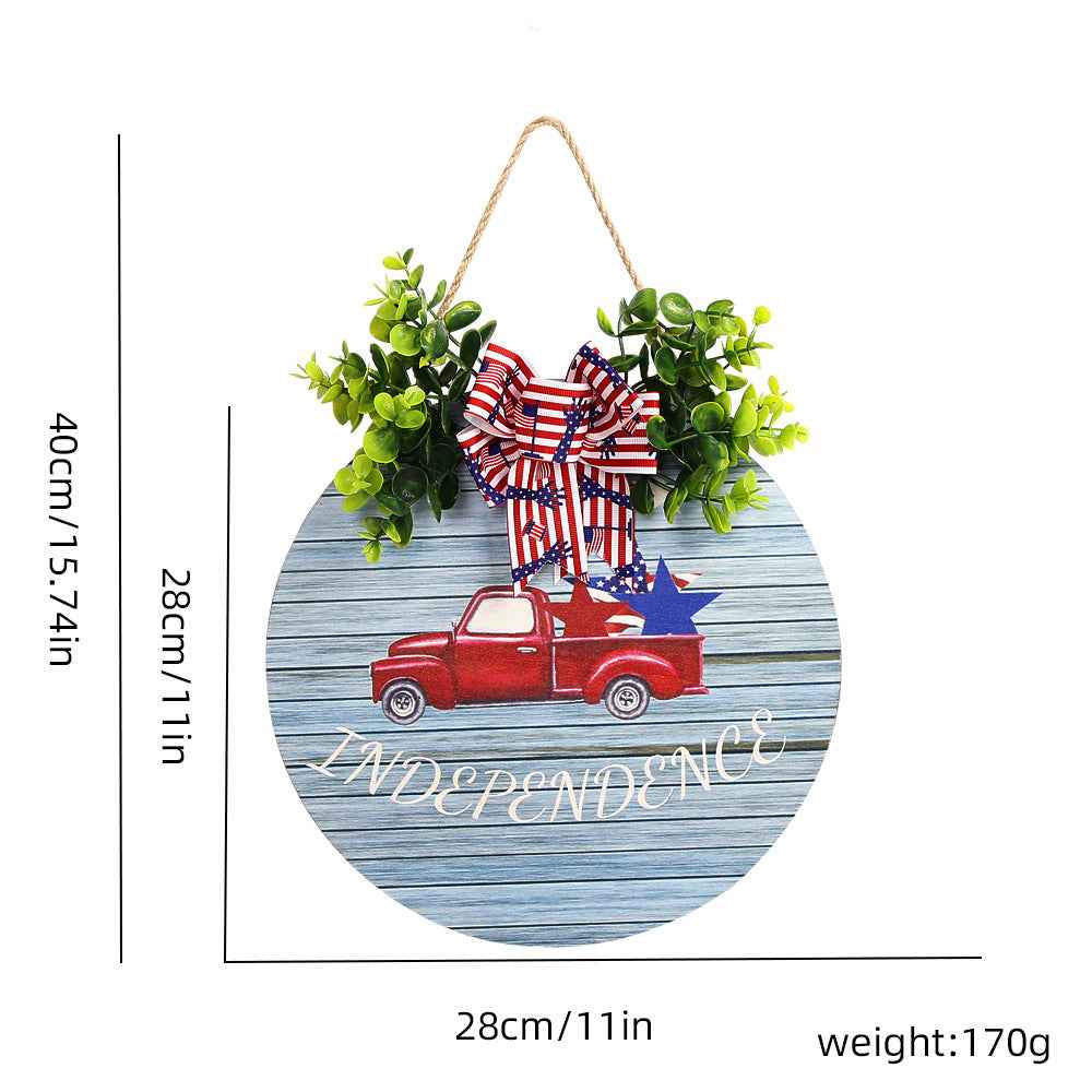 4th of July Welcome Door Sign Independence Day Decorations Front Door Hanger Gifts