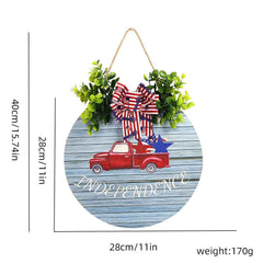 4th of July Welcome Door Sign Independence Day Decorations Front Door Hanger Gifts