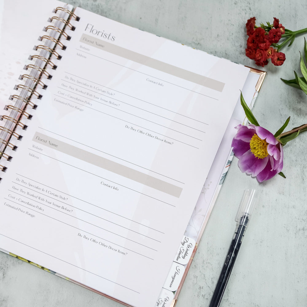 Premium Wedding Planner Book | Personalised Engagement Gift for Bride