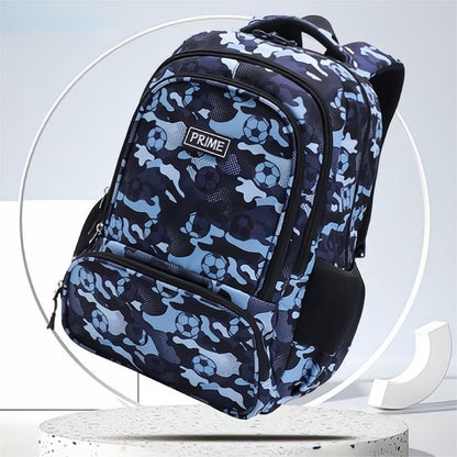 Rainbow Astronaut backpack open interior – main compartment with zip for preschool essentials
