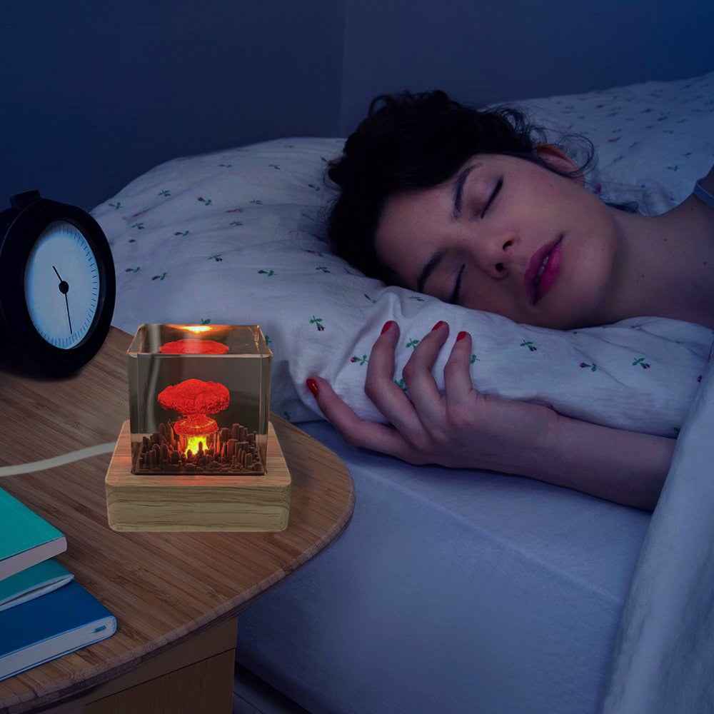 Explosion Bomb Resin Lamp Atomic Bomb Resin Night Light Storm Cloud Lamp Home Decor Gifts