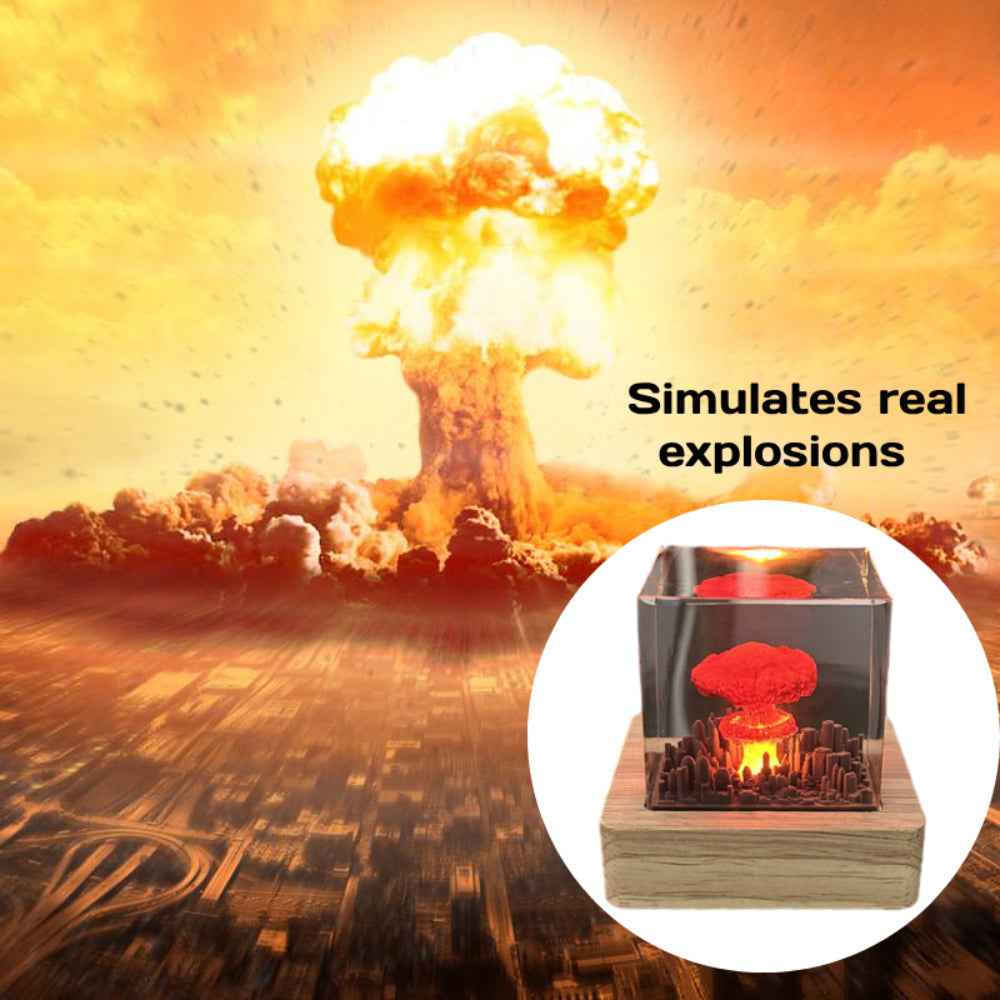 Explosion Bomb Resin Lamp Atomic Bomb Resin Night Light Storm Cloud Lamp Home Decor Gifts