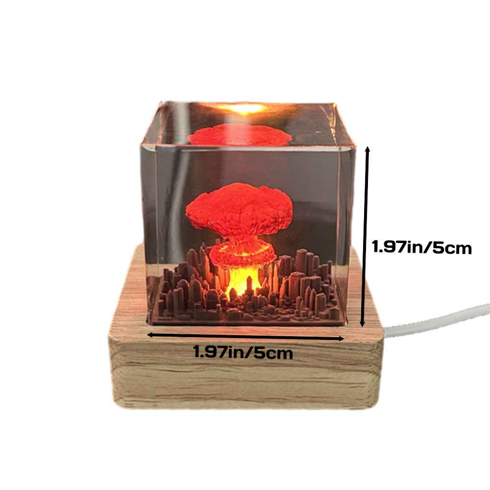 Explosion Bomb Resin Lamp Atomic Bomb Resin Night Light Storm Cloud Lamp Home Decor Gifts