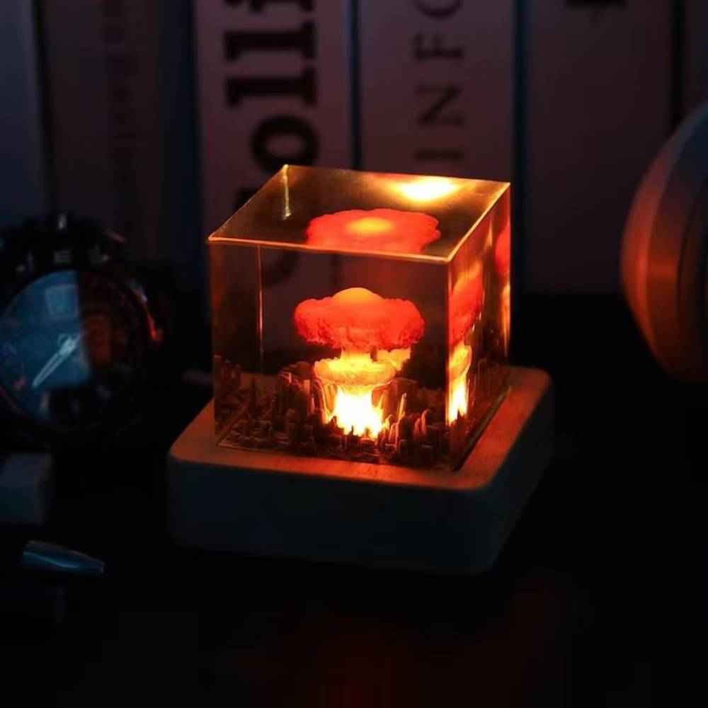 Explosion Bomb Resin Lamp Atomic Bomb Resin Night Light Storm Cloud Lamp Home Decor Gifts