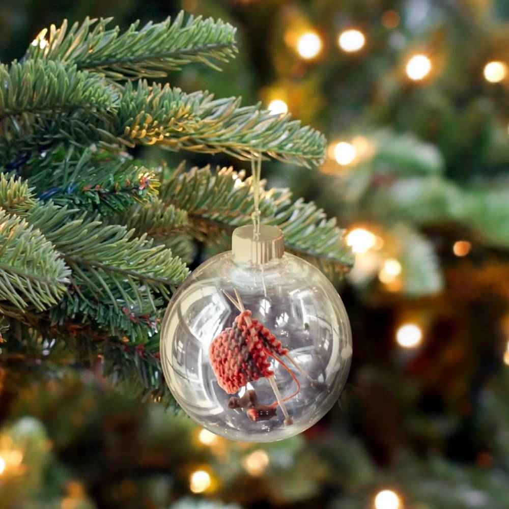Knitting Christmas Ornament Handmade Christmas Tree Decorations Cute Christmas Decor Gifts
