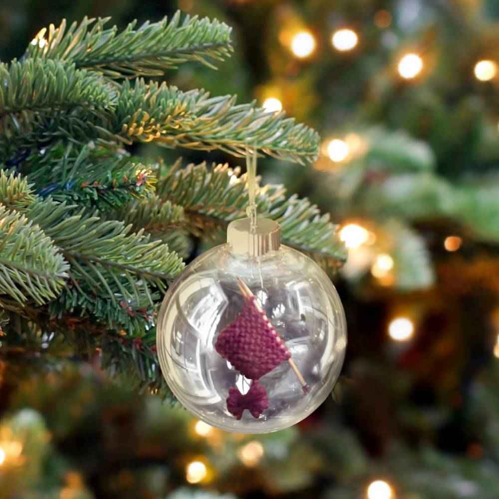 Knitting Christmas Ornament Handmade Christmas Tree Decorations Cute Christmas Decor Gifts