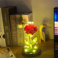 Crochet Flower Lamp Handmade Knitted Rose Sunflower Glass Cover Ornament Wedding Gift