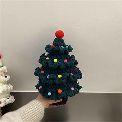 Crochet Christmas Tree Handmade Knitted Ornament Christmas Day Gift