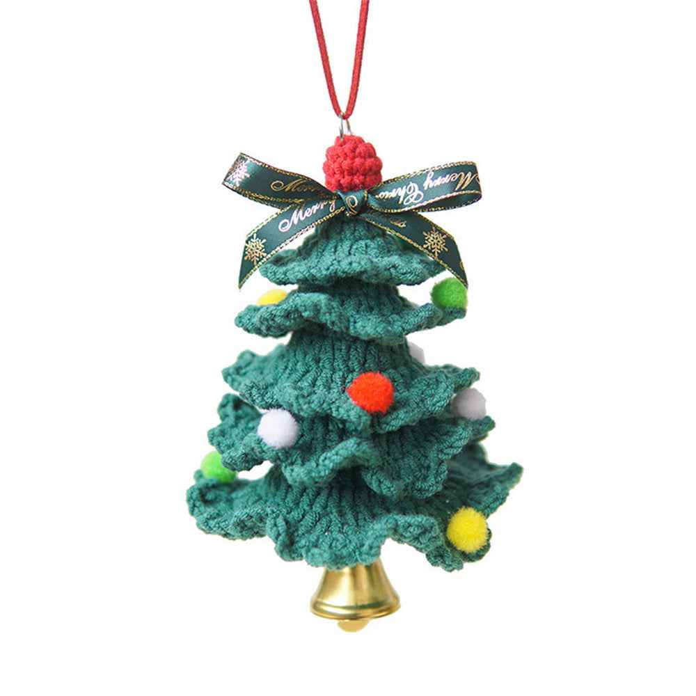 Crochet Christmas Tree Handmade Knitted Ornament Christmas Day Gift