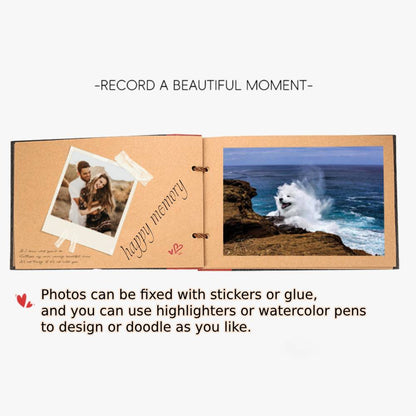 Our Adventure Book: Handmade Retro DIY Scrapbook for Travel Memories | Valentine's Gift