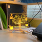 LED glowing acrylic note board for home or office use.