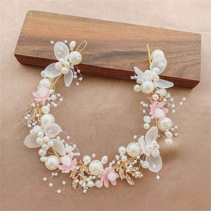 Wedding Flower Girl Crown Flower Tiara Bohemian Flower Crown