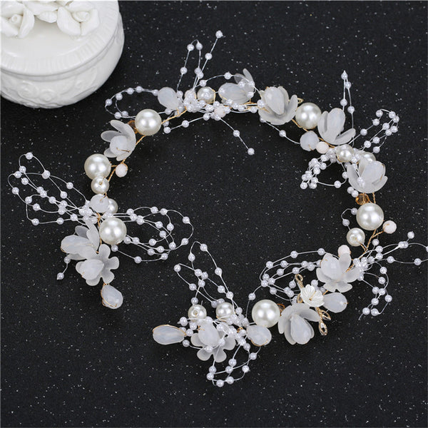 Bohemian Flower Girl Crown | Wedding Tiara Hair Accessory